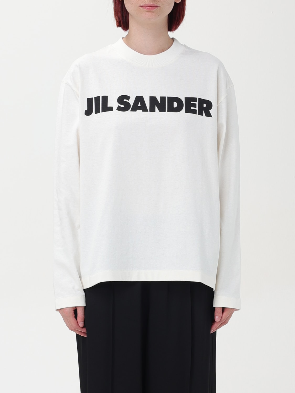 JIL SANDER T恤: T恤 女士 Jil Sander, 自然色 - Img 1