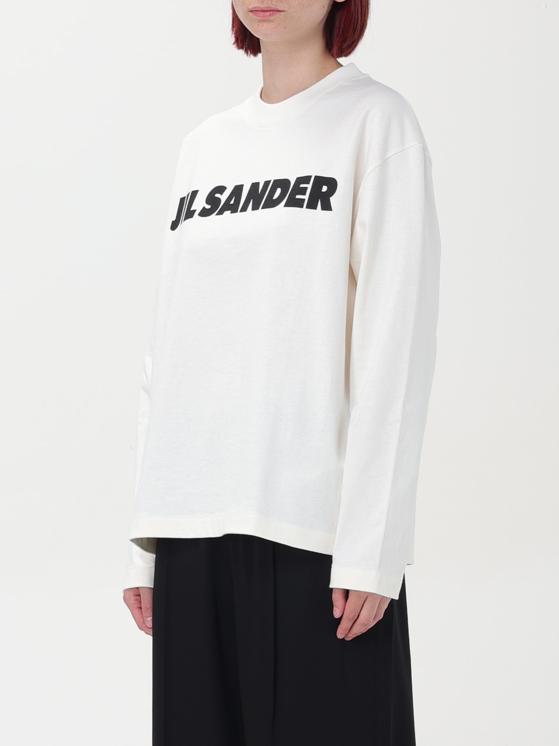 JIL SANDER T恤: T恤 女士 Jil Sander, 自然色 - Img 4