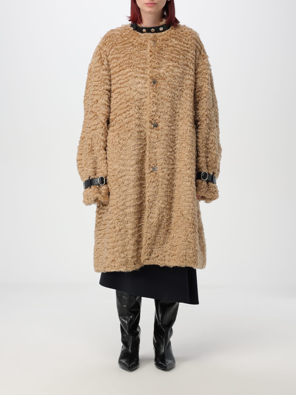 Giglio Cappotto Jil Sander in Mohair e cotone