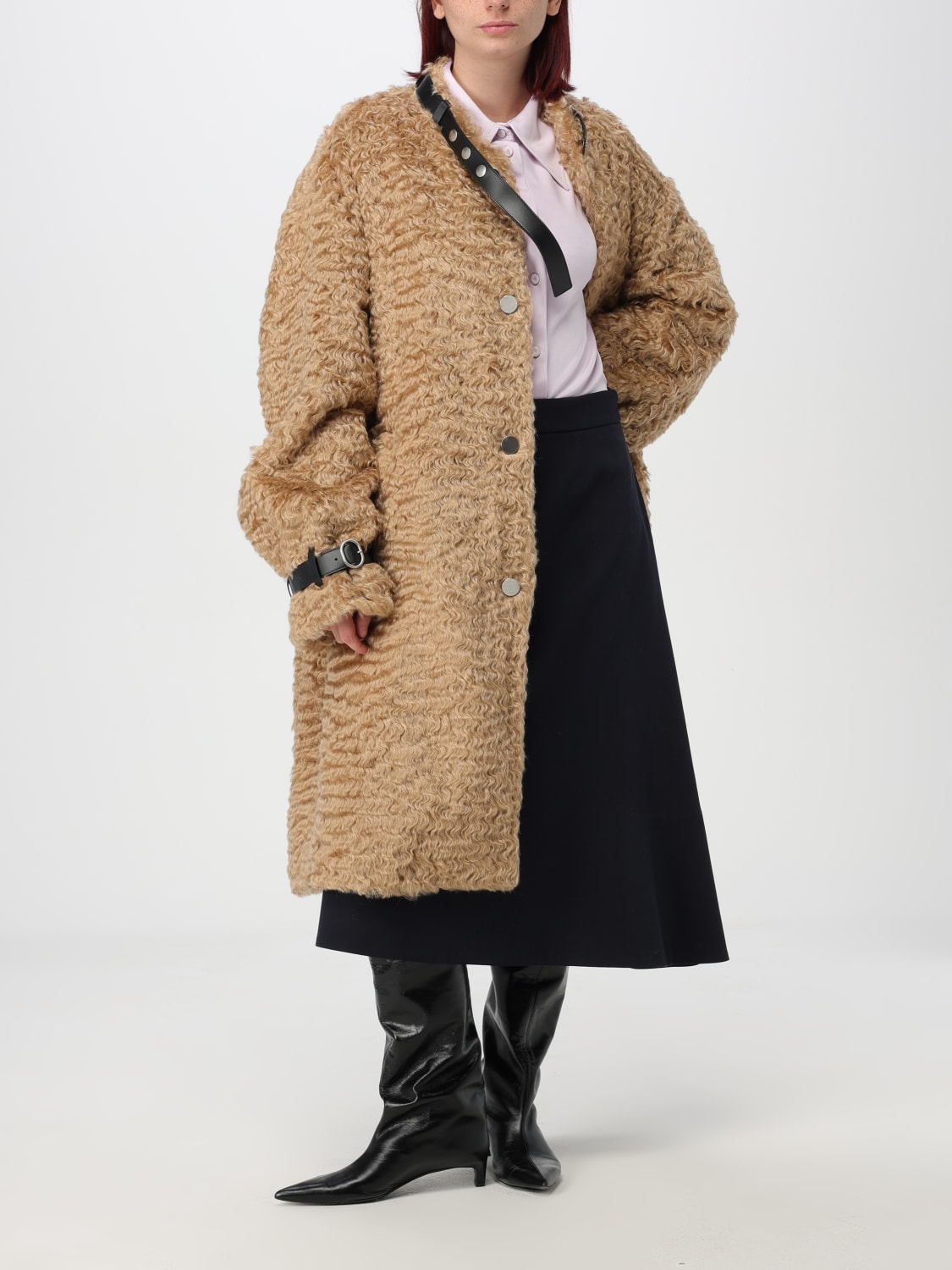 JIL SANDER COAT: Coat woman Jil Sander, Beige - Img 2