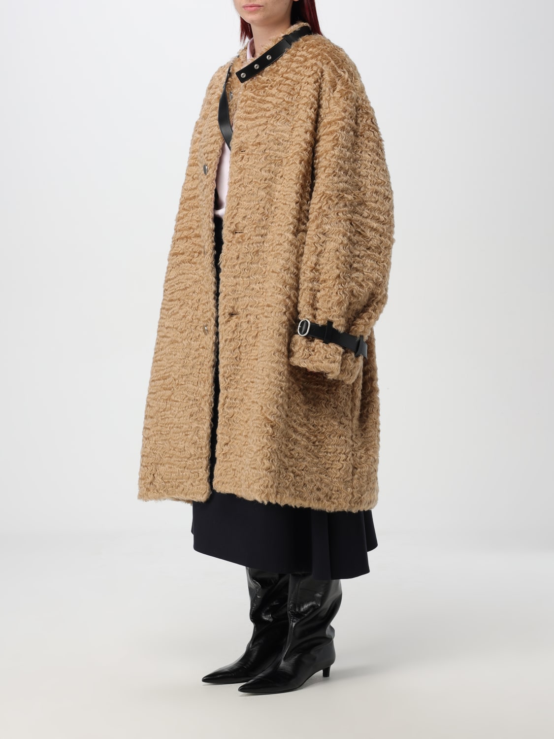 JIL SANDER COAT: Coat woman Jil Sander, Beige - Img 4