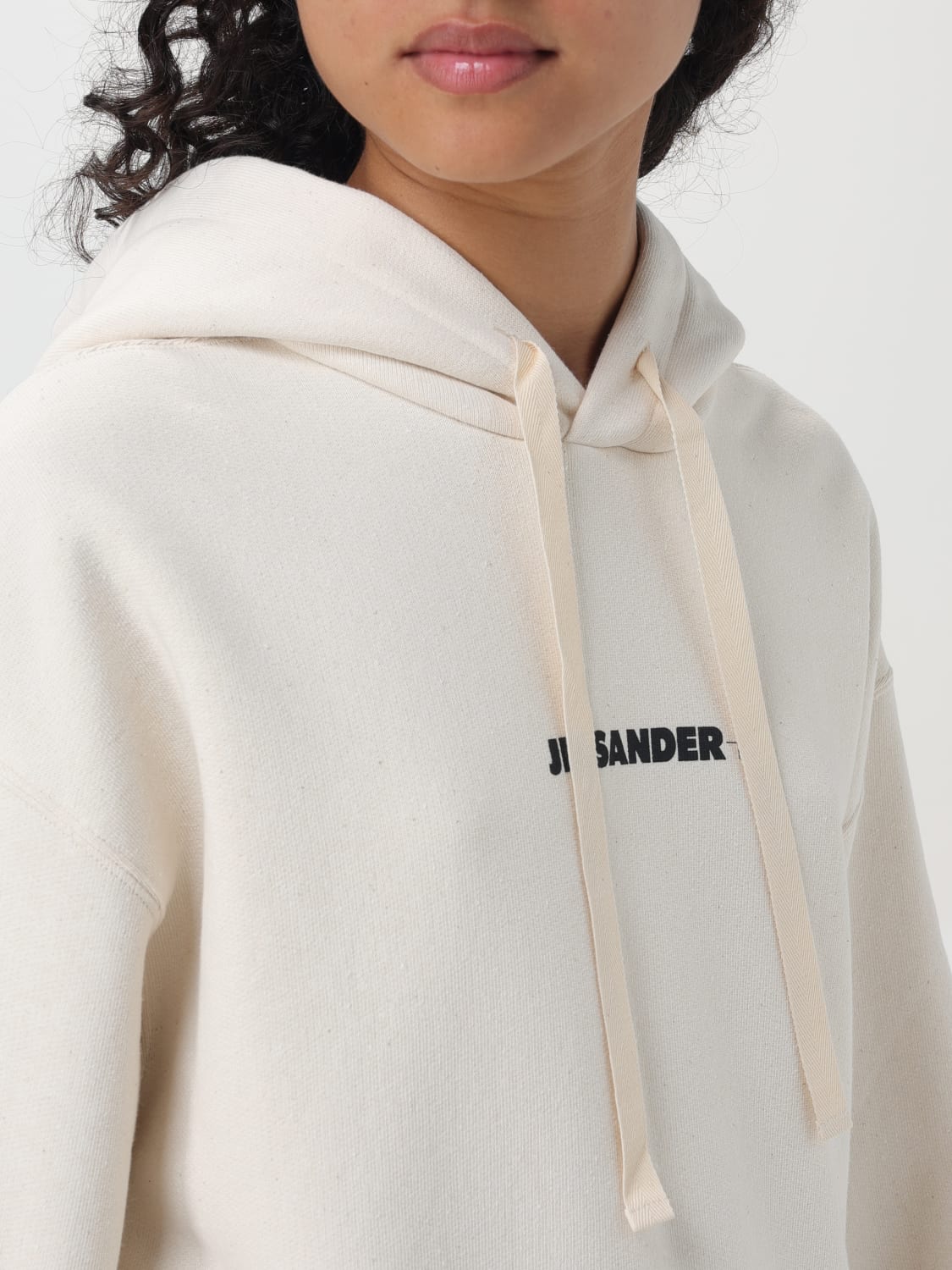 JIL SANDER FELPA: Felpa Jil Sander in cotone con logo , Naturale - Img 5