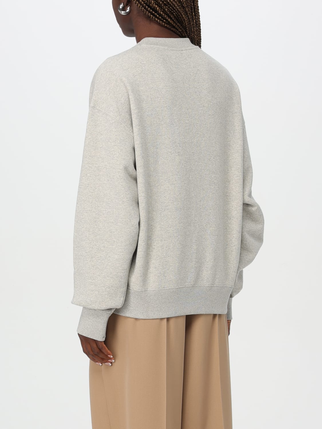 JIL SANDER FELPA: Felpa Jil Sander in cotone , Grigio - Img 3