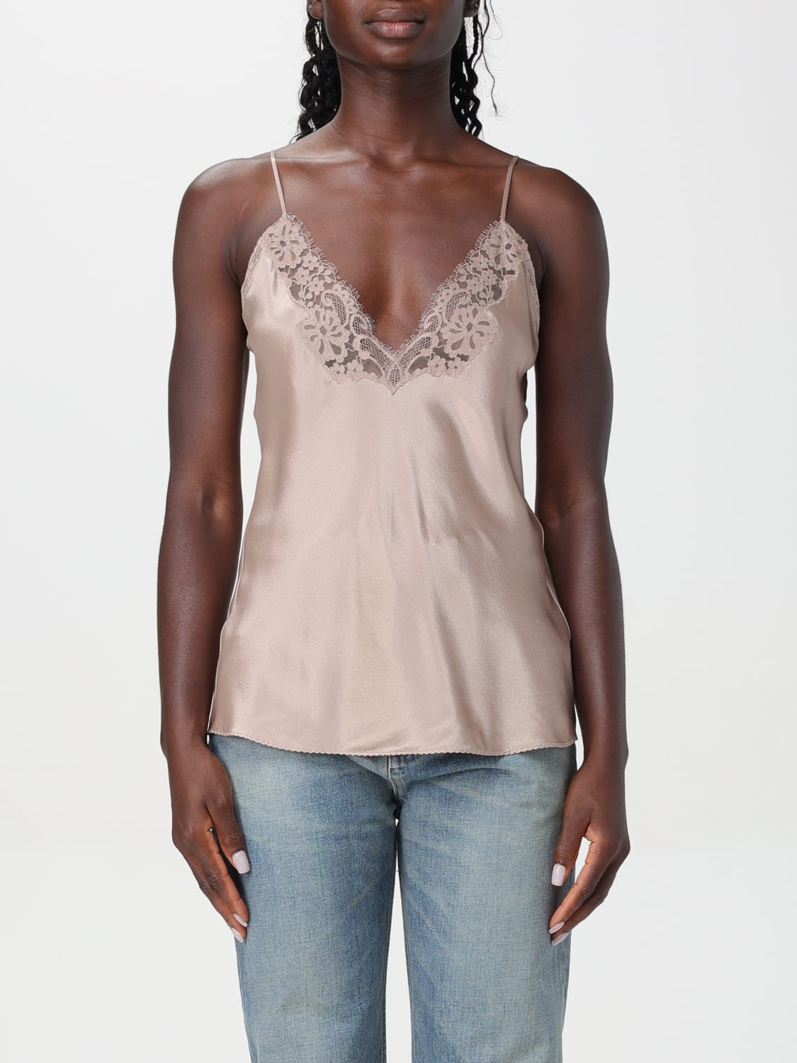 SAINT LAURENT TOP: Top woman Saint Laurent, Dove Grey - Img 1