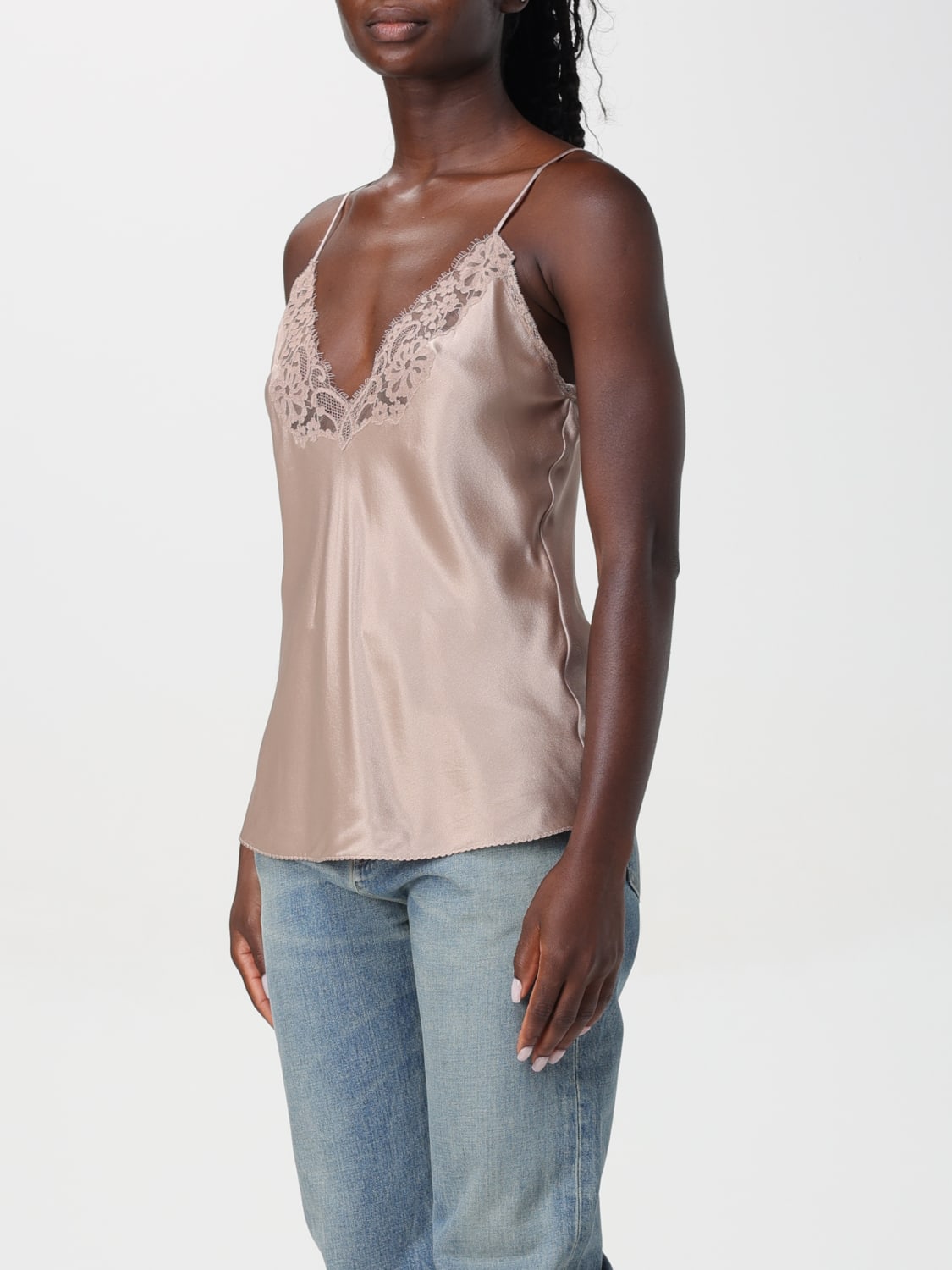 SAINT LAURENT TOP: Top woman Saint Laurent, Dove Grey - Img 4