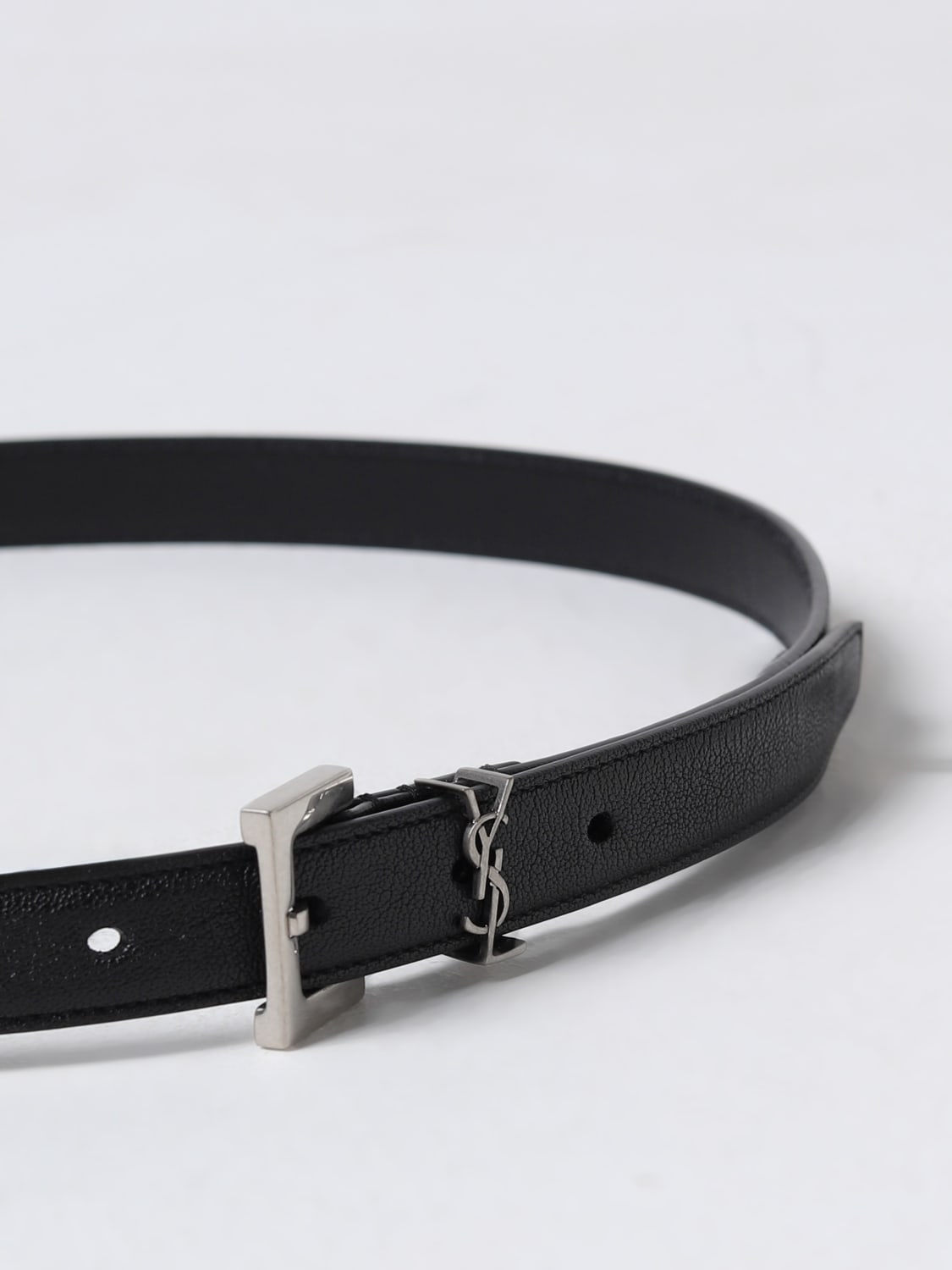 SAINT LAURENT CINTURA: Belt men Saint Laurent, Black - Img 2