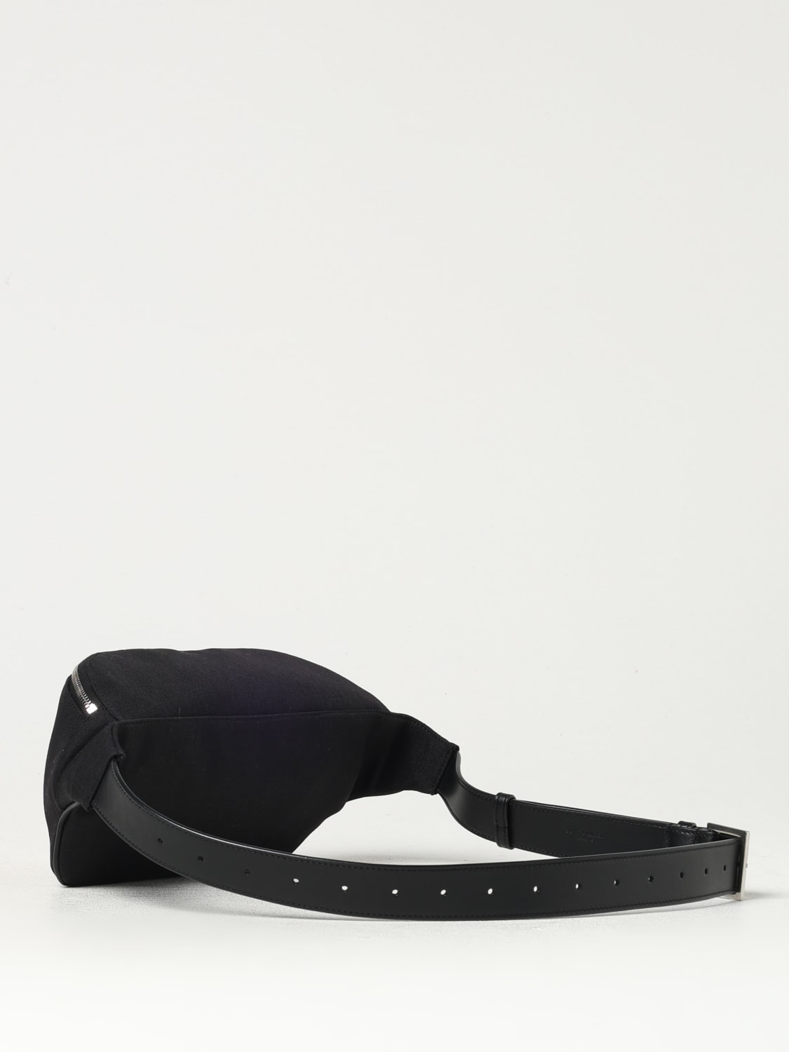 SAINT LAURENT MARSUPIO: Marsupio Saint Laurent in canvas e pelle , Nero - Img 3