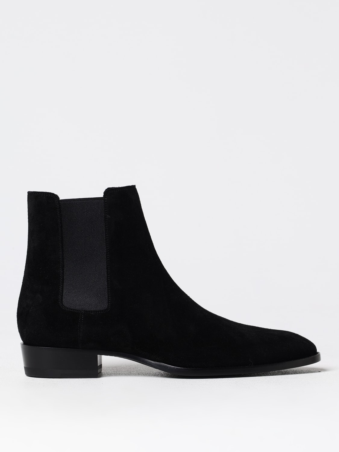 SAINT LAURENT BOTAS: Zapatos hombre Saint Laurent, Negro - Img 1