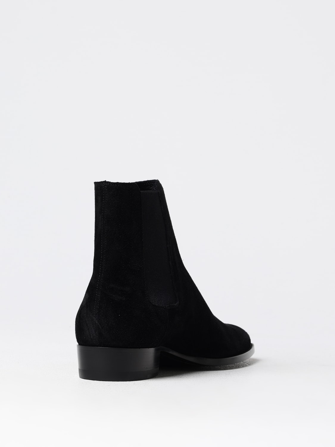 SAINT LAURENT BOTAS: Zapatos hombre Saint Laurent, Negro - Img 3