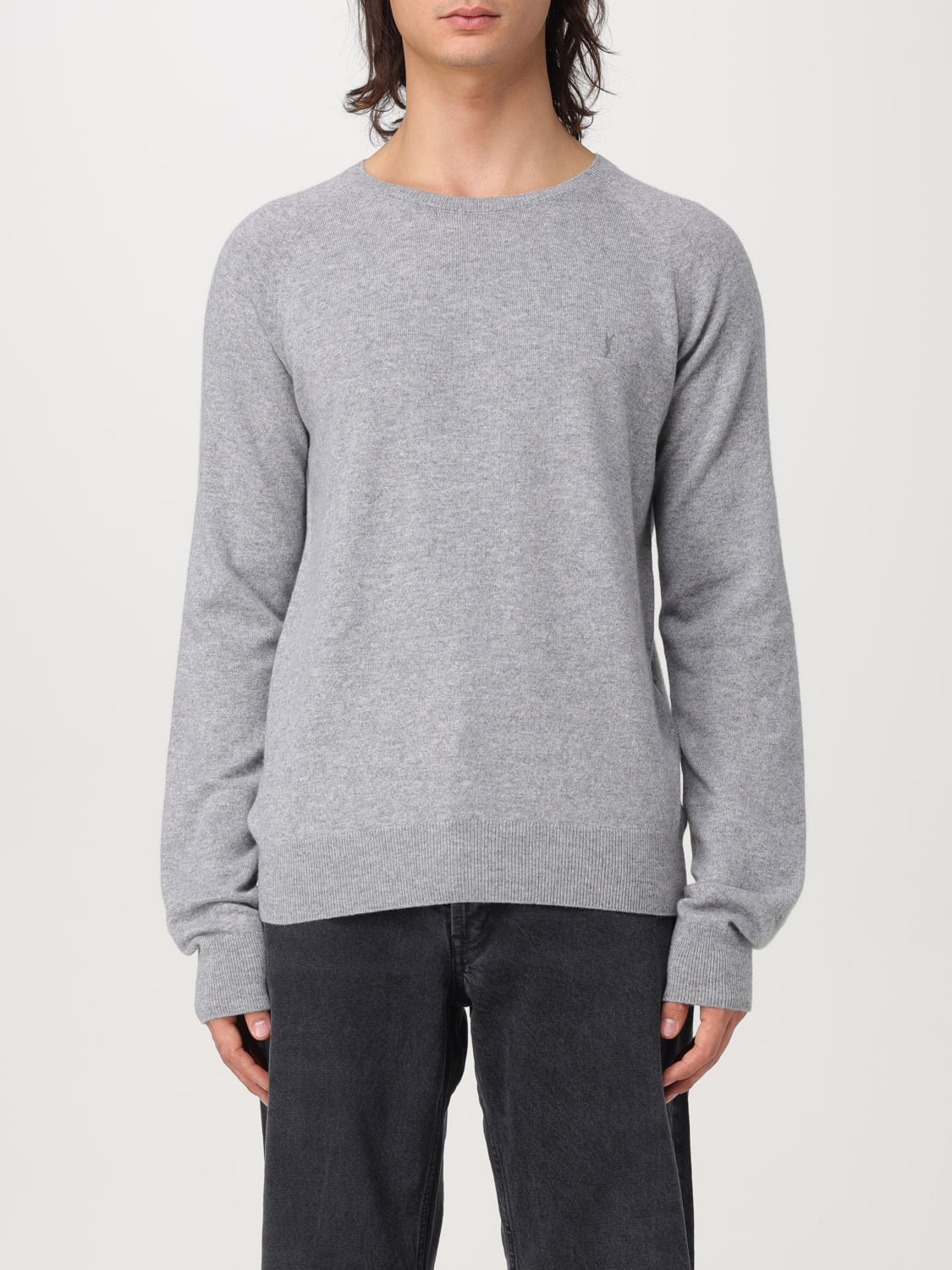 SAINT LAURENT SWEATER: Sweater men Saint Laurent, Grey - Img 1