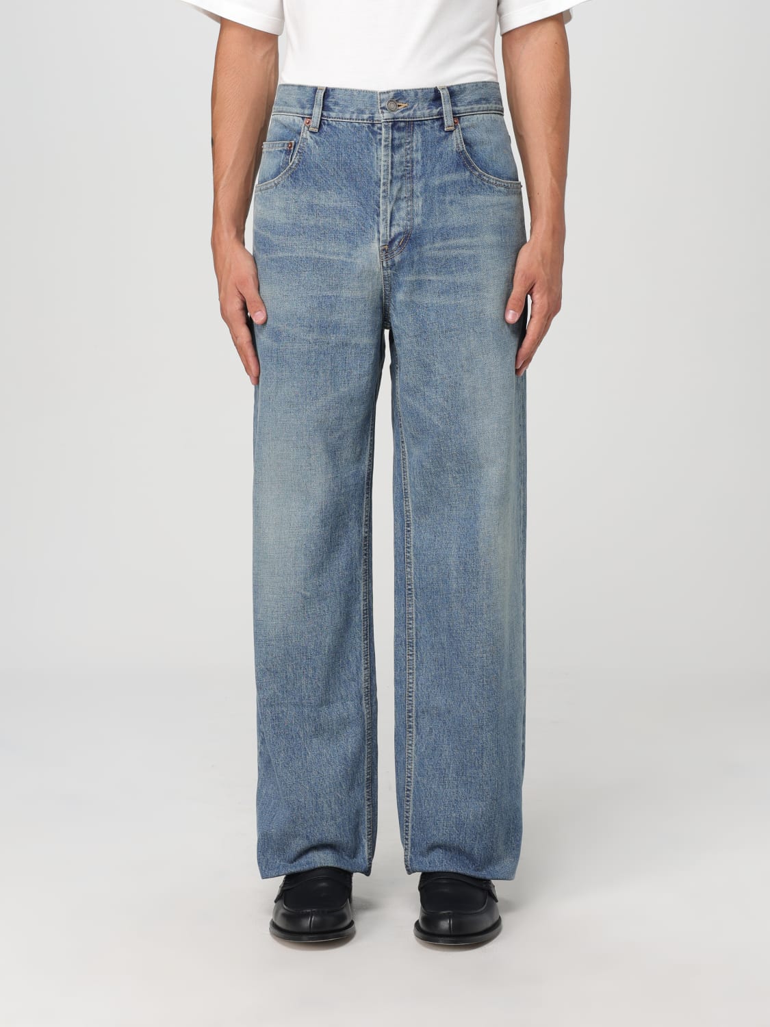 Giglio Jeans Saint Laurent in denim di cotone