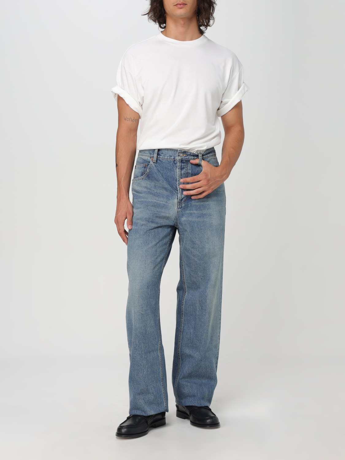 SAINT LAURENT JEANS: Jeans men Saint Laurent, Denim - Img 2