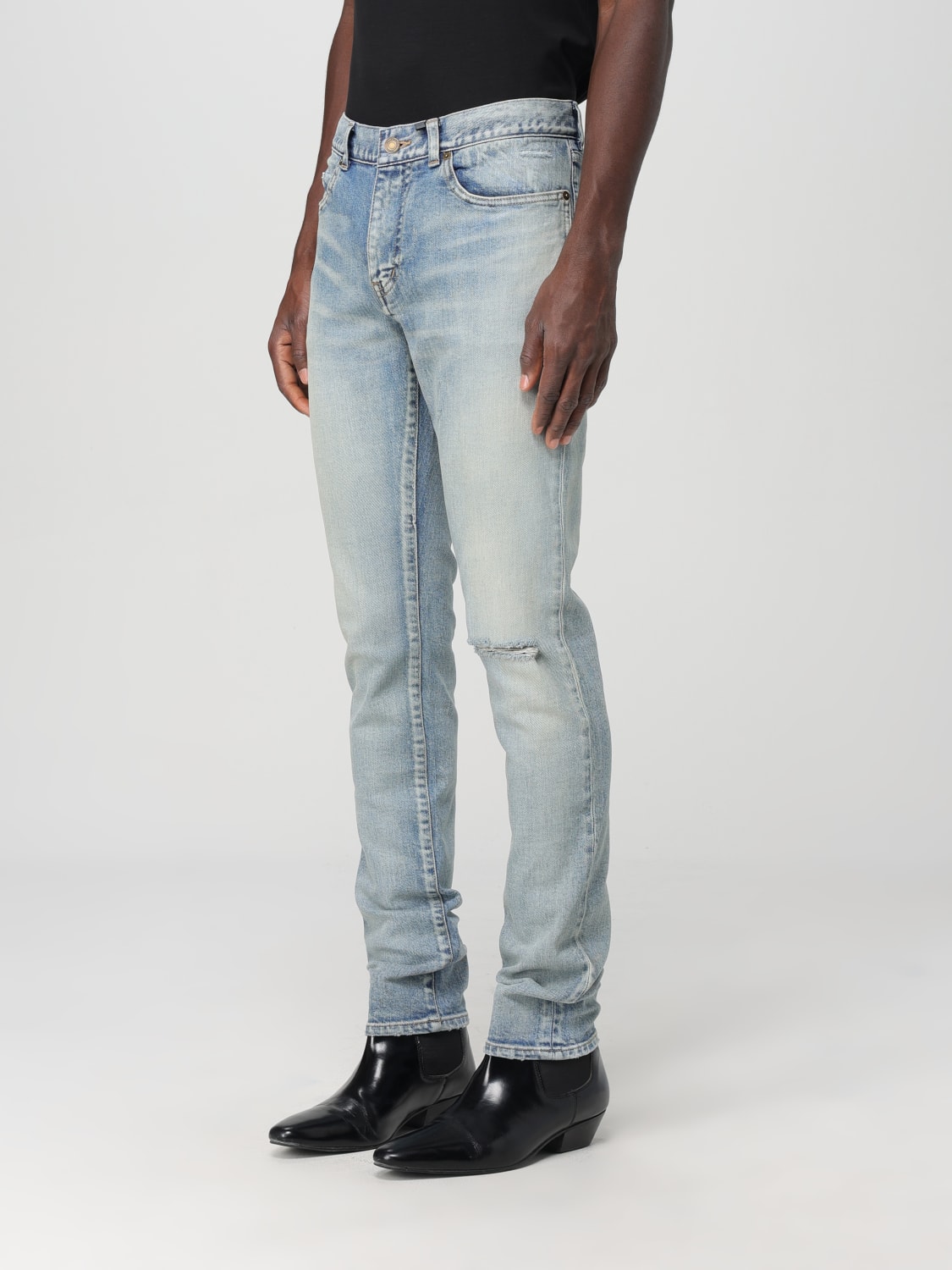 SAINT LAURENT JEANS: Jeans men Saint Laurent, Denim - Img 4