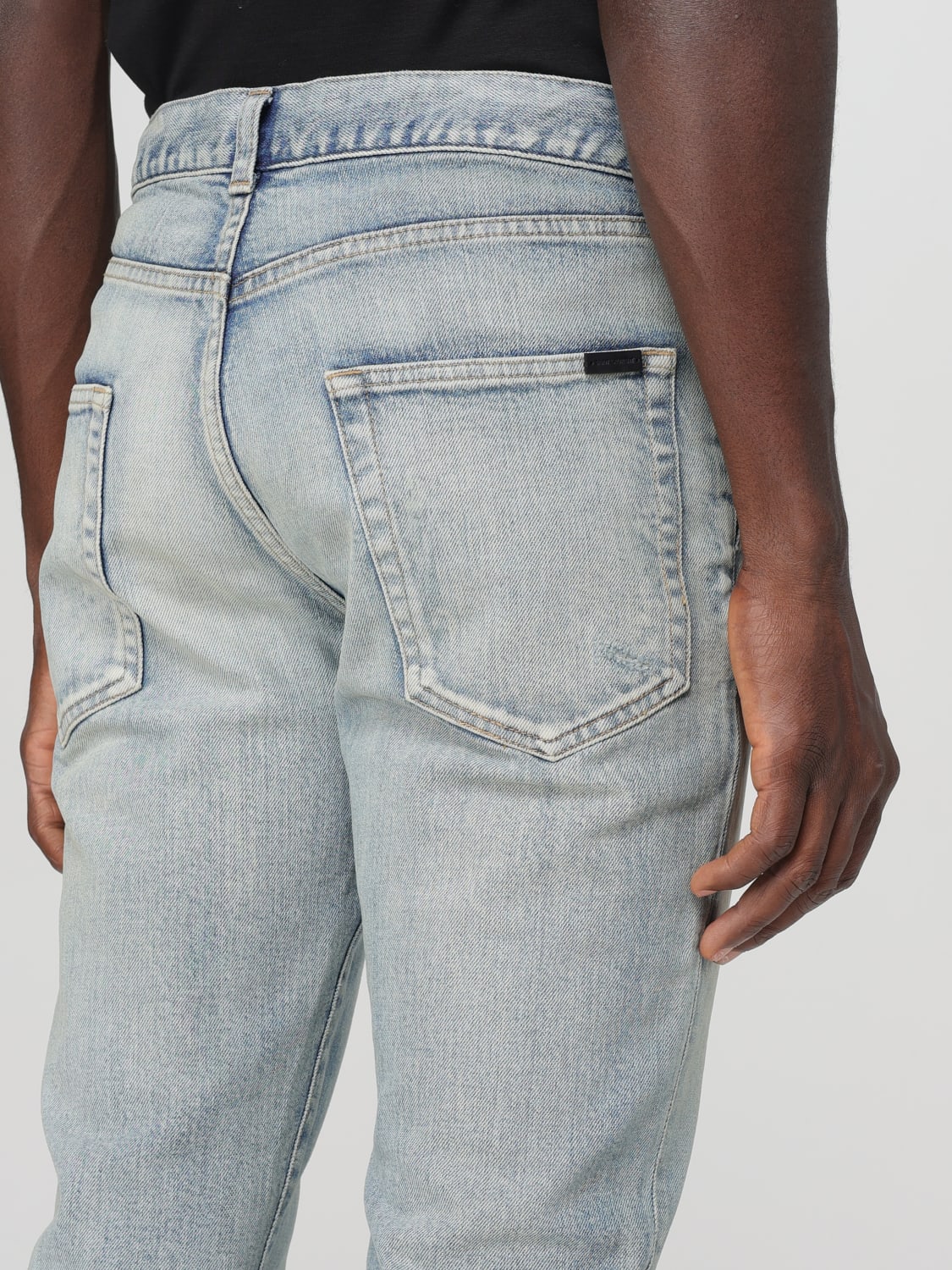 SAINT LAURENT JEANS: Jeans men Saint Laurent, Denim - Img 5