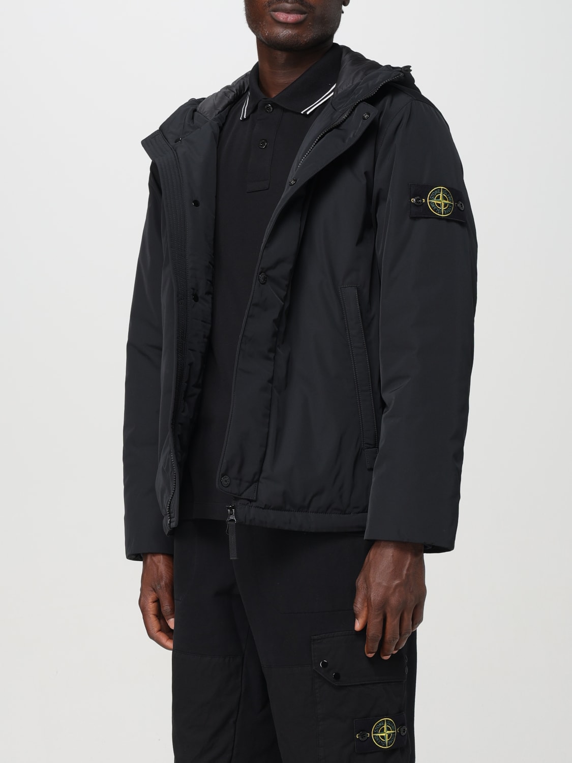 STONE ISLAND CHAQUETA: Chaqueta hombre Stone Island, Negro - Img 4