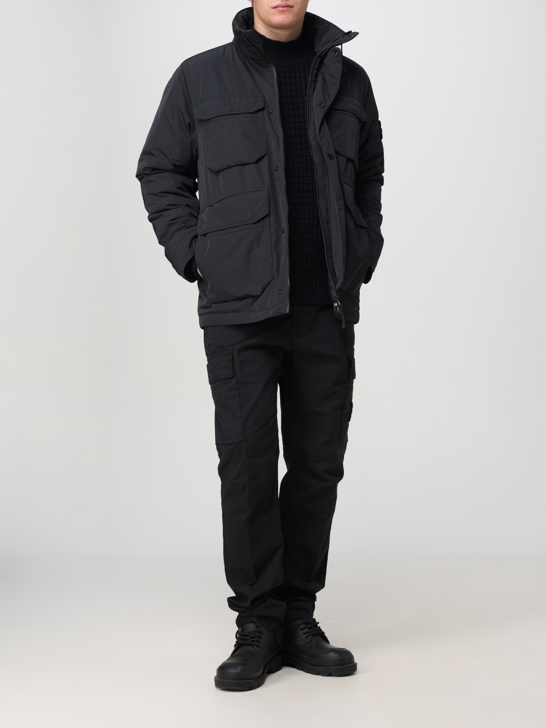 STONE ISLAND CHAQUETA: Chaqueta hombre Stone Island, Negro - Img 2