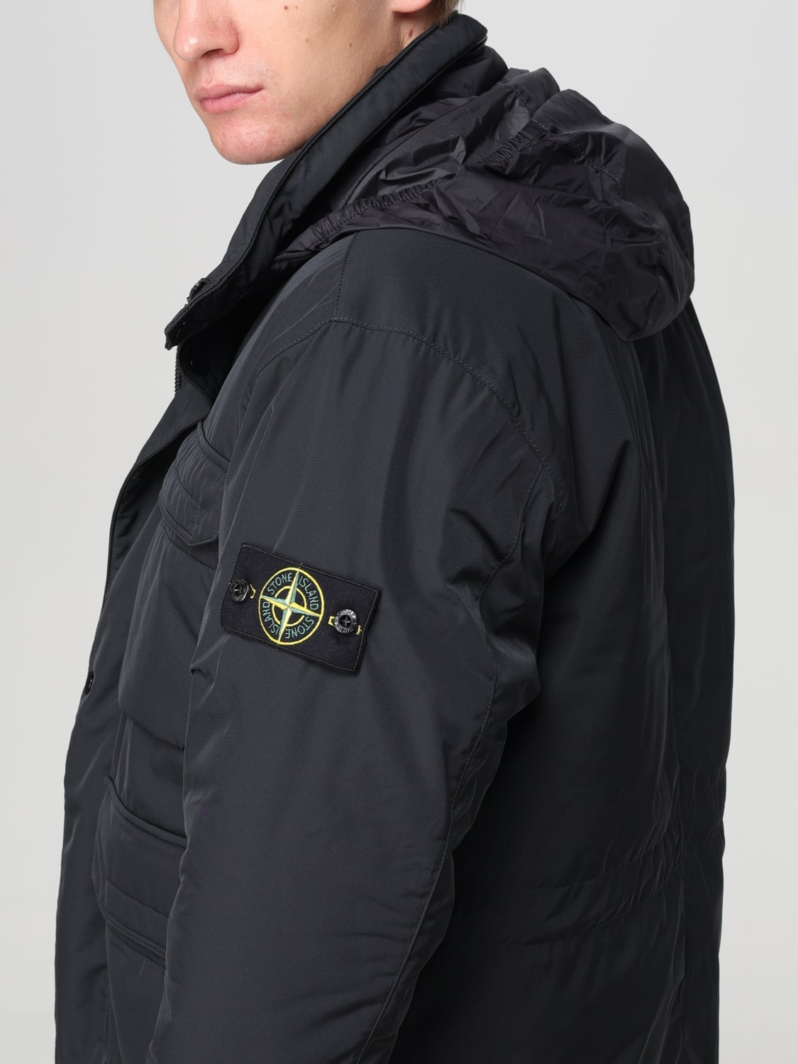 STONE ISLAND CHAQUETA: Chaqueta hombre Stone Island, Negro - Img 5