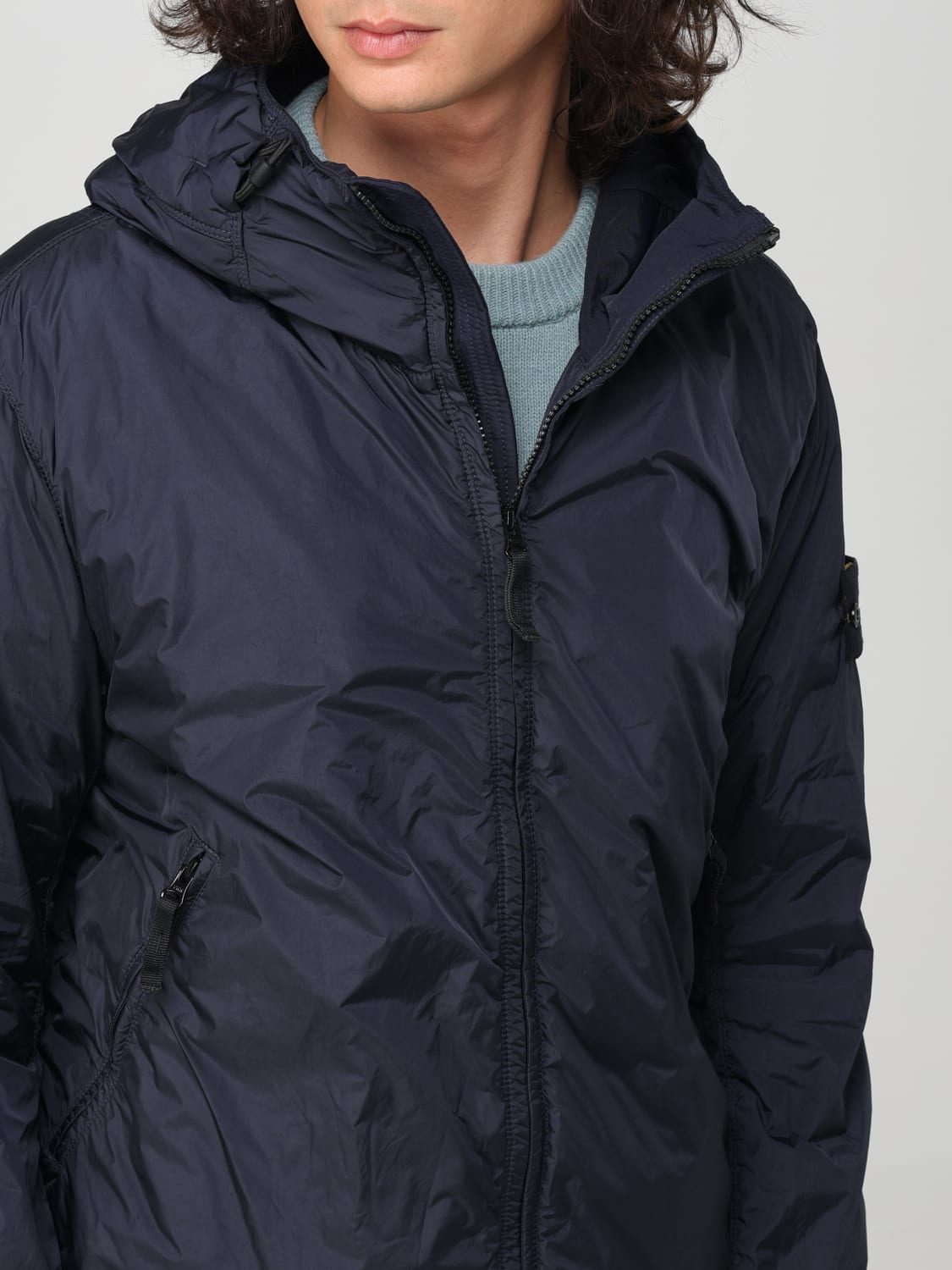 STONE ISLAND CHAQUETA: Chaqueta hombre Stone Island, Azul Oscuro - Img 5