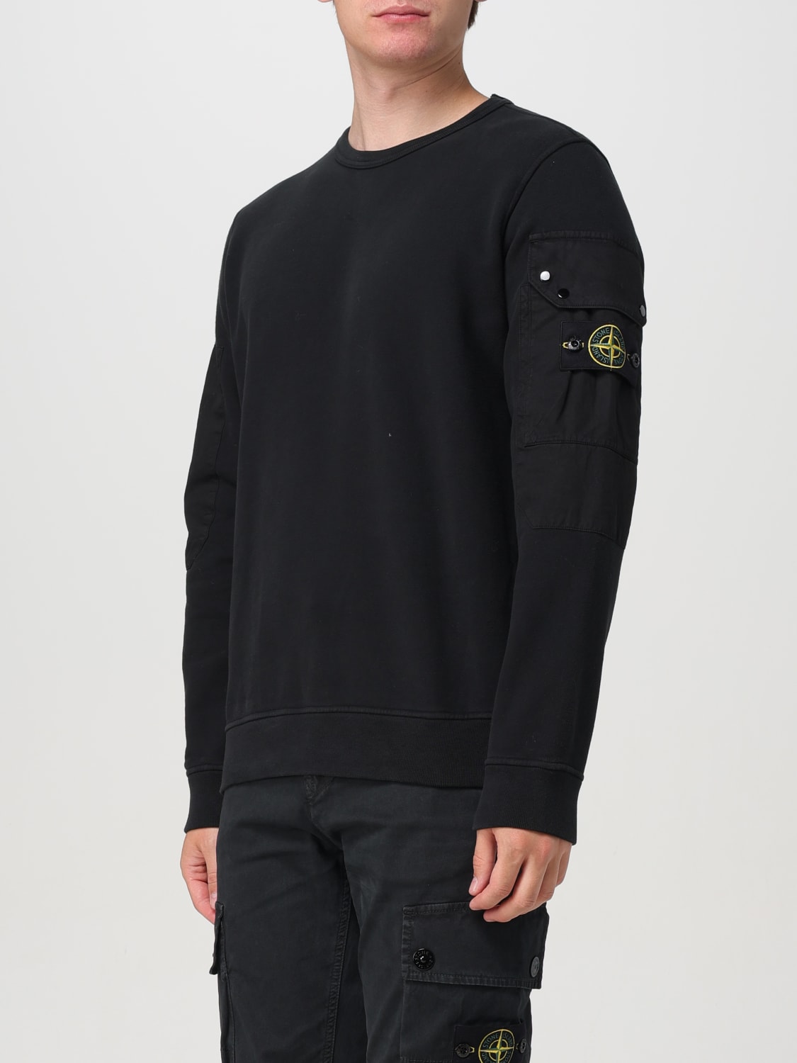 STONE ISLAND SWEATSHIRT: Sweatshirt men Stone Island, Black - Img 3