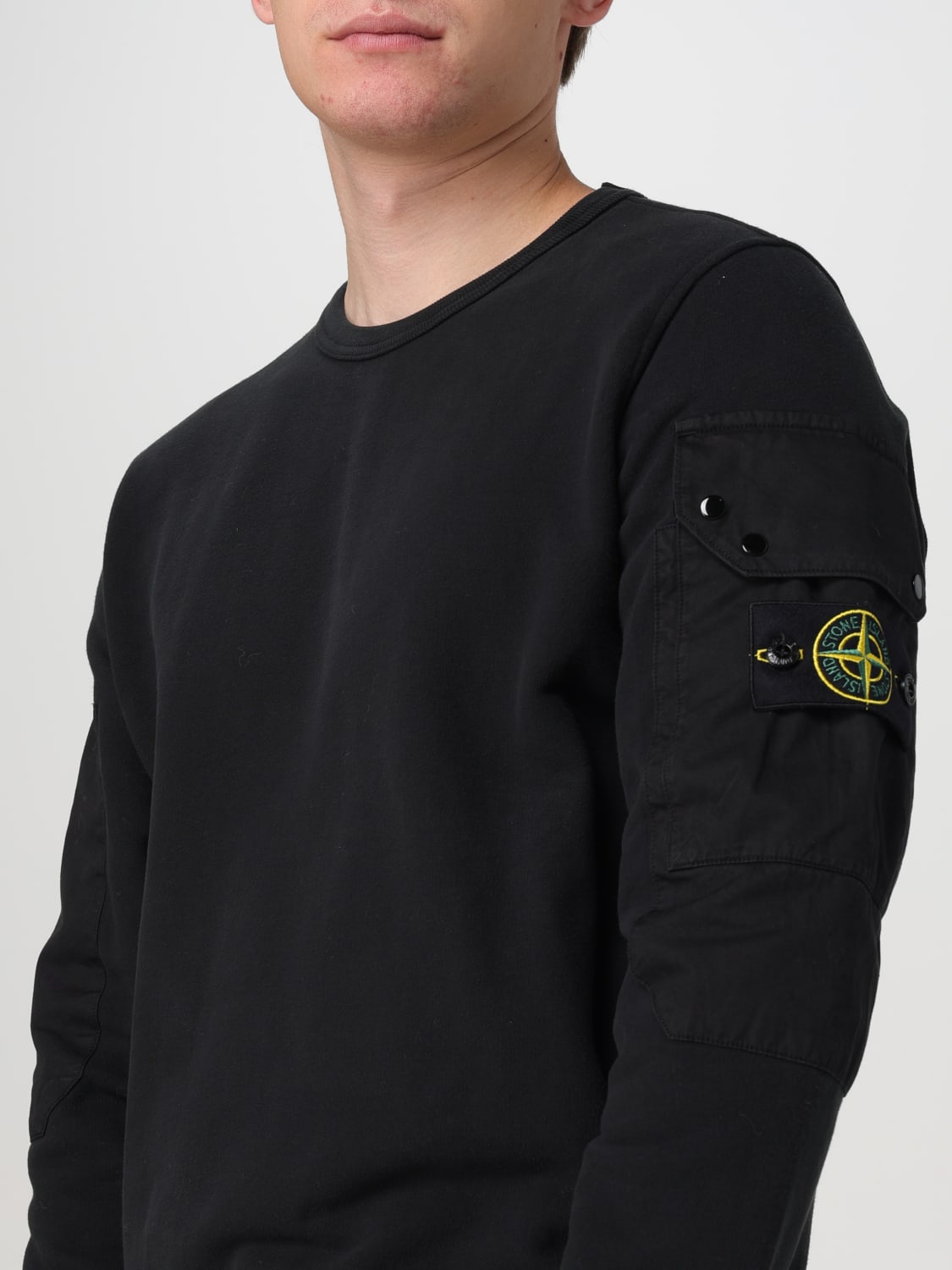 STONE ISLAND SWEATSHIRT: Sweatshirt men Stone Island, Black - Img 4