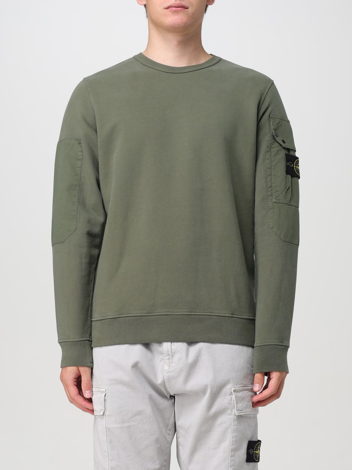 STONE ISLAND Sweatshirt men Moss Green Stone Island sweatshirt 811563920 online at GIGLIO.COM