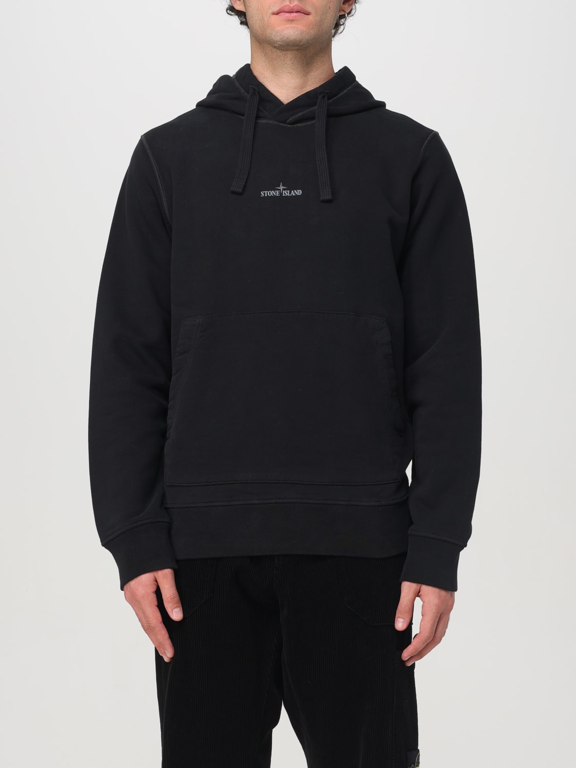 STONE ISLAND SUDADERA: Sudadera hombre Stone Island, Negro - Img 1