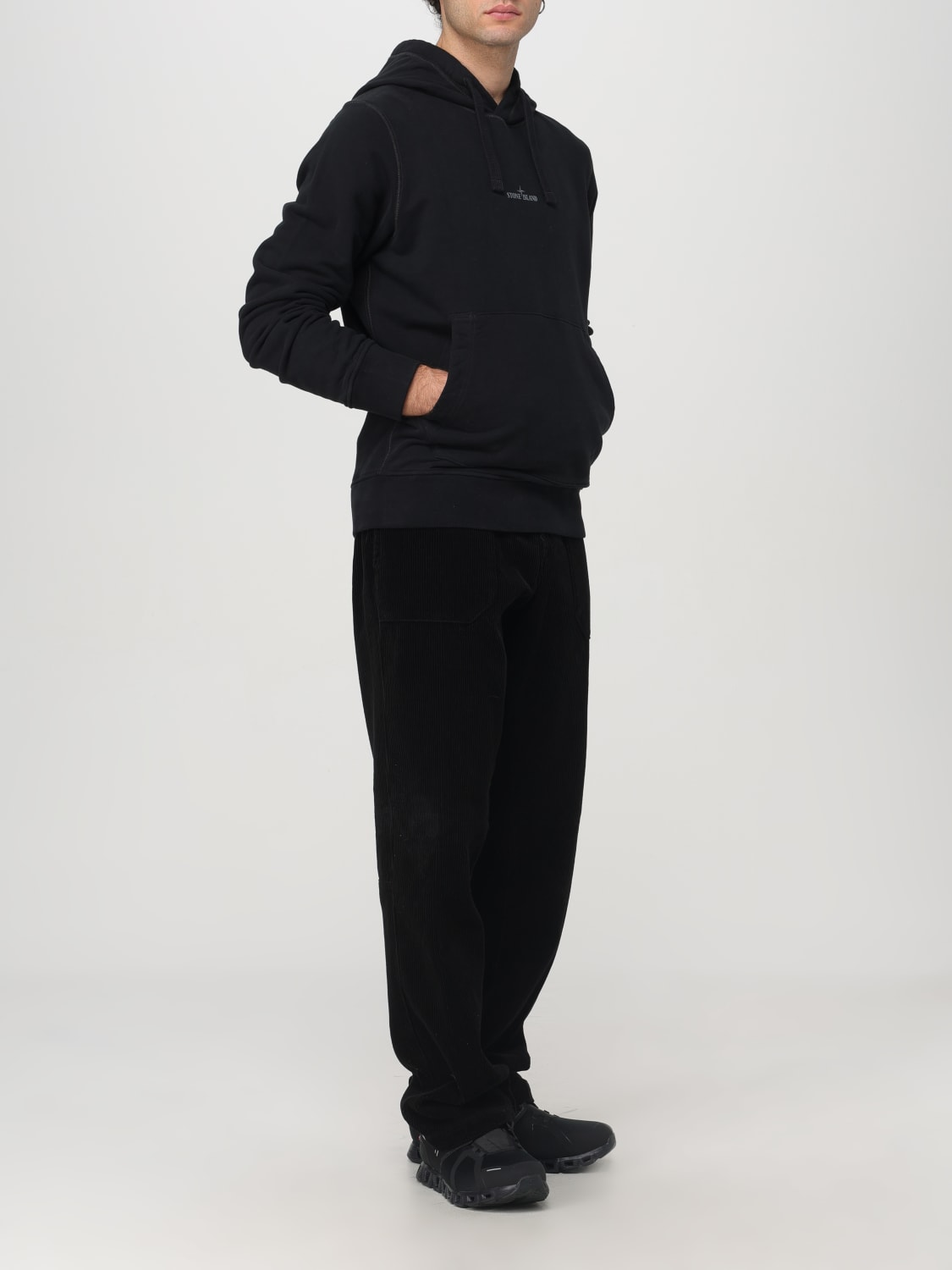 STONE ISLAND SWEATSHIRT: Sweatshirt homme Stone Island, Noir - Img 2