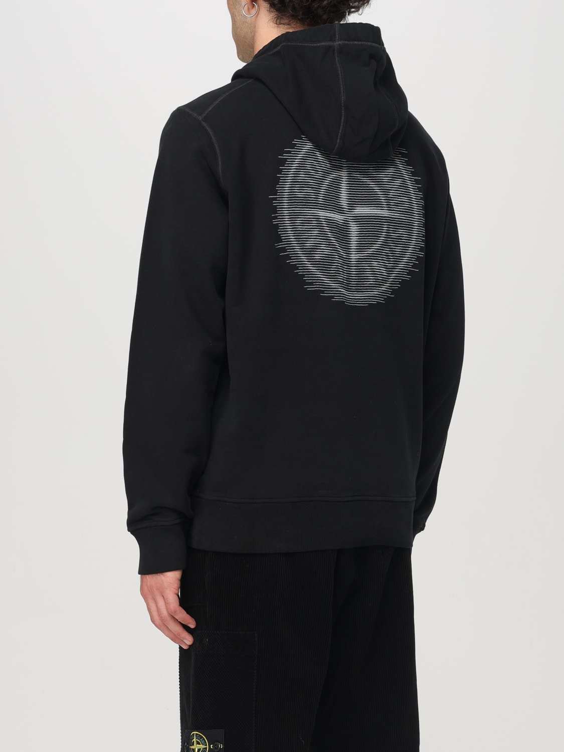 STONE ISLAND SUDADERA: Sudadera hombre Stone Island, Negro - Img 3