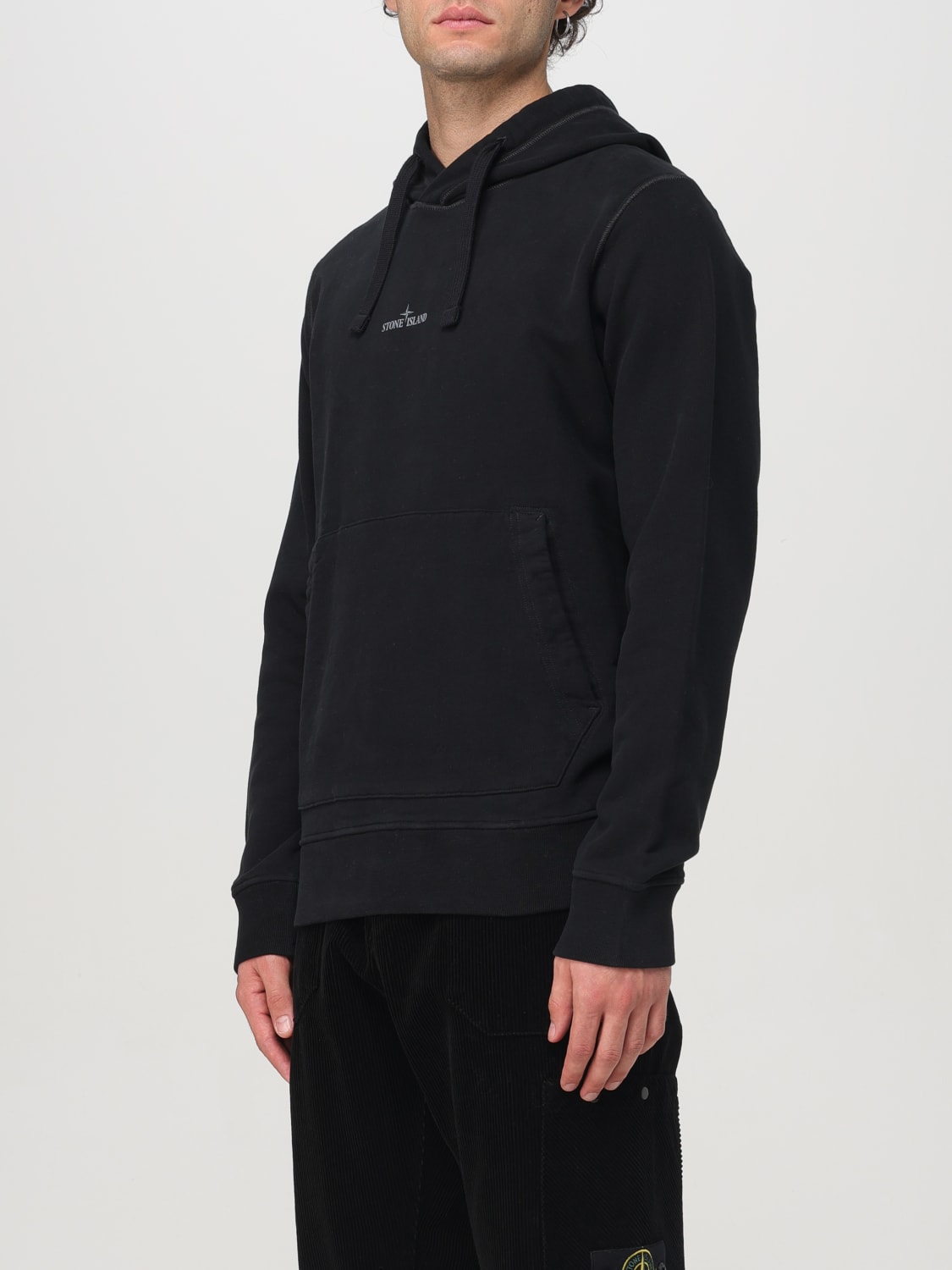 STONE ISLAND SUDADERA: Sudadera hombre Stone Island, Negro - Img 4