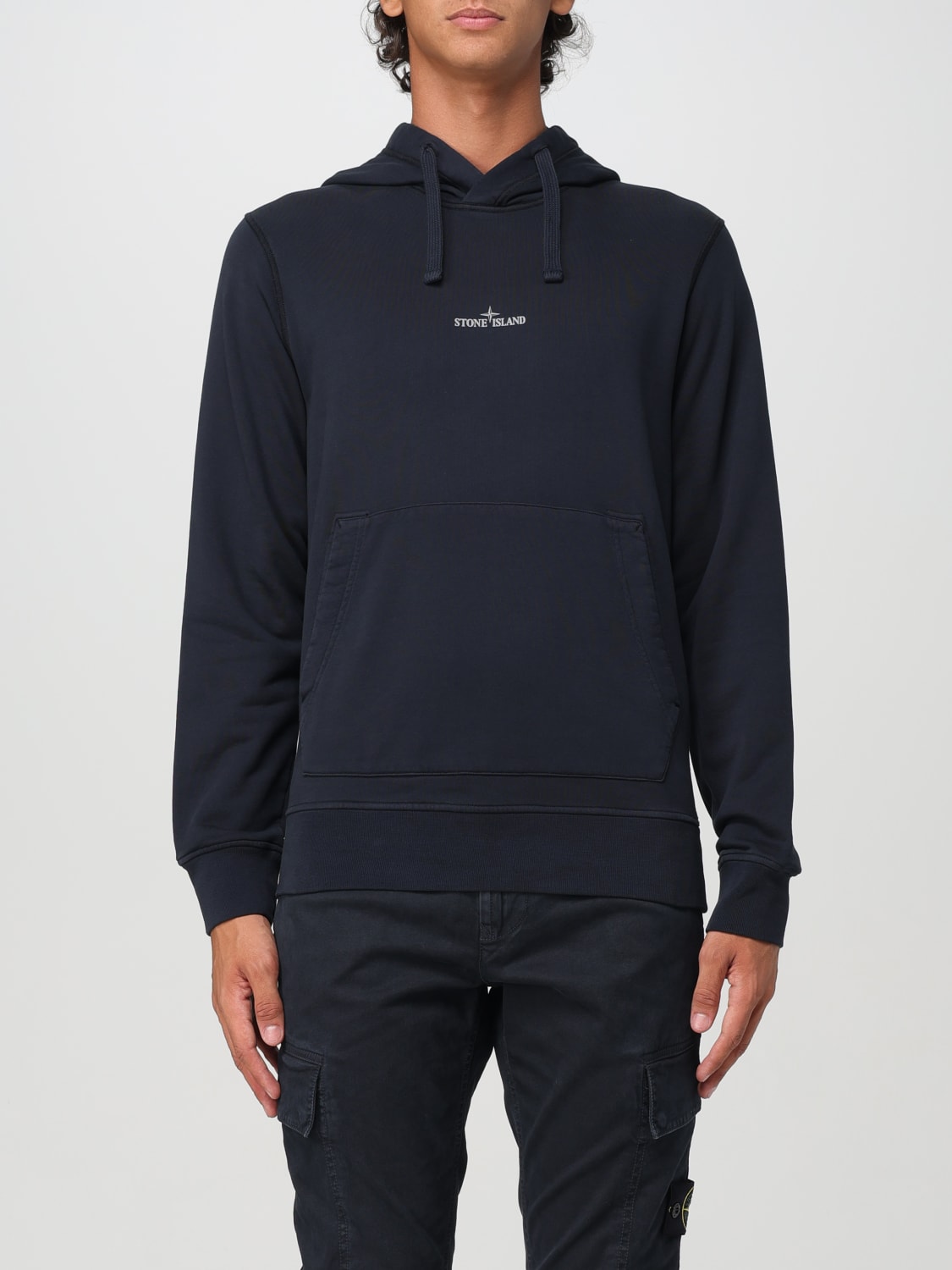 STONE ISLAND SUDADERA: Sudadera hombre Stone Island, Azul Oscuro - Img 1