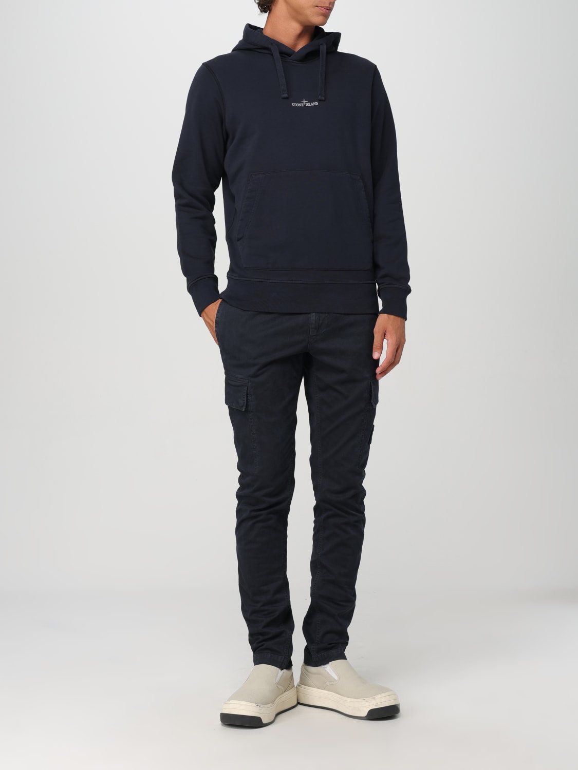 STONE ISLAND SUDADERA: Sudadera hombre Stone Island, Azul Oscuro - Img 2