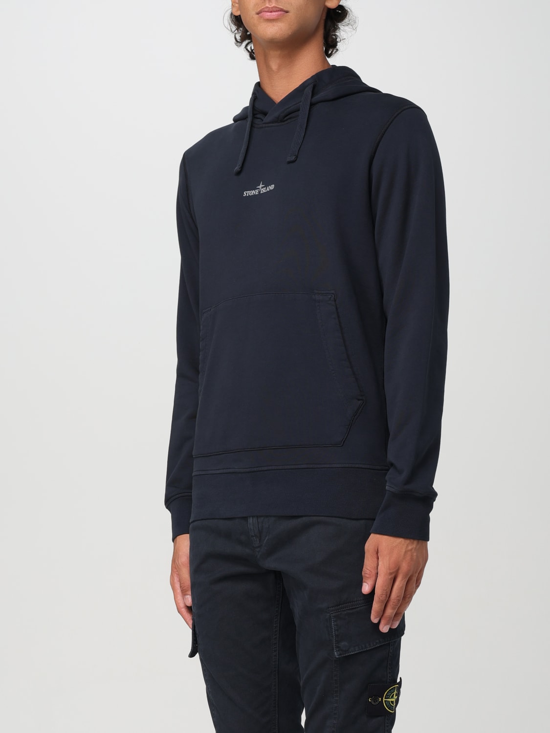 STONE ISLAND SUDADERA: Sudadera hombre Stone Island, Azul Oscuro - Img 4