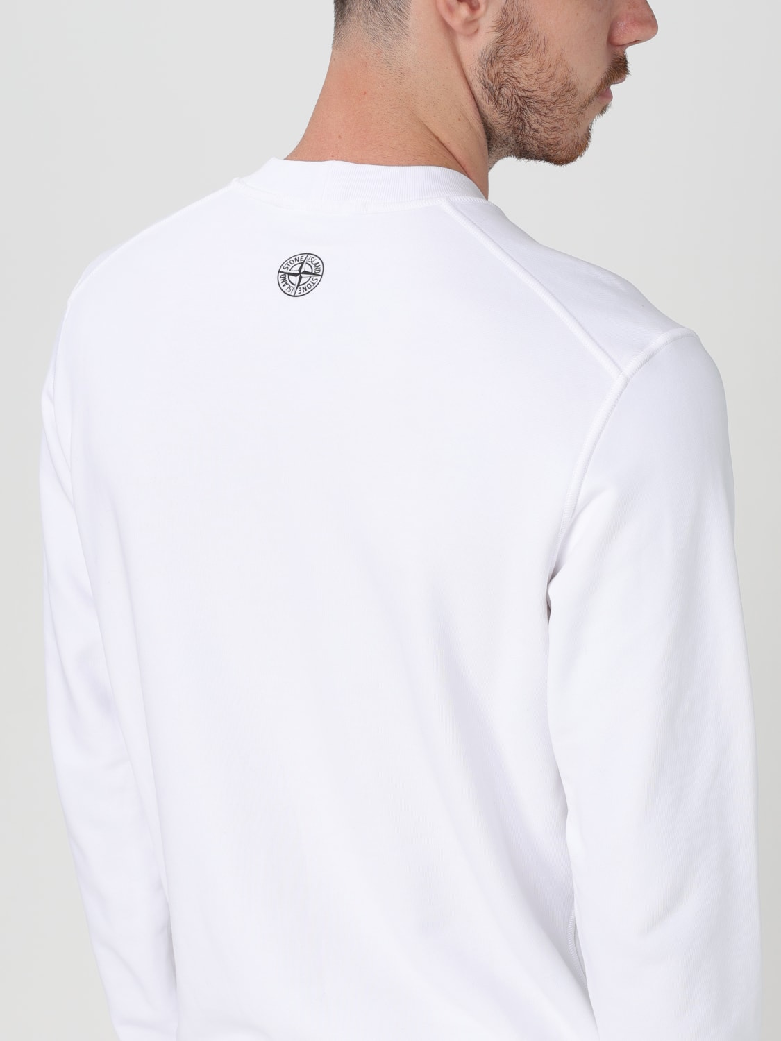 STONE ISLAND SUDADERA: Sudadera hombre Stone Island, Blanco - Img 5