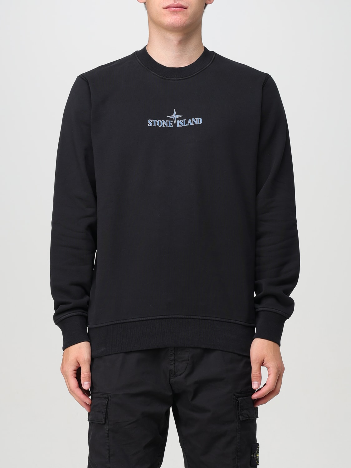 STONE ISLAND SWEATSHIRT: Sweatshirt herren Stone Island, Schwarz - Img 1