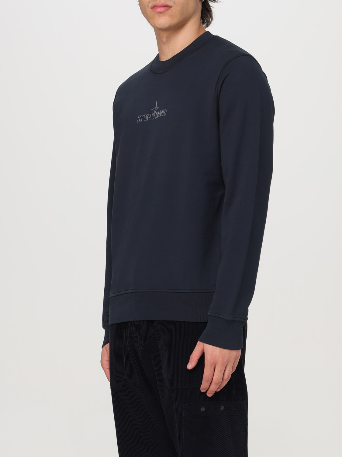 STONE ISLAND SUDADERA: Sudadera hombre Stone Island, Azul Oscuro - Img 4