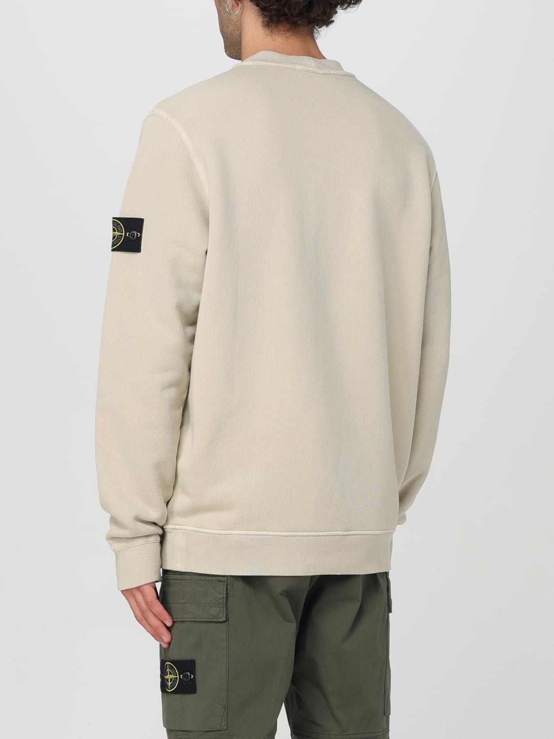 STONE ISLAND SUDADERA: Sudadera hombre Stone Island, Blanco - Img 3