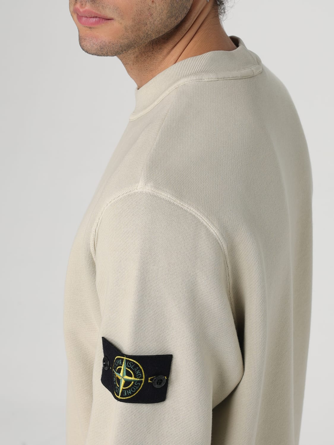 STONE ISLAND SUDADERA: Sudadera hombre Stone Island, Blanco - Img 5