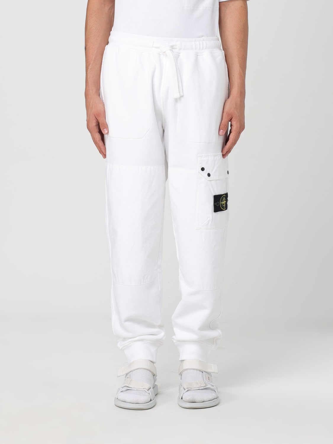 STONE ISLAND PANTALÓN: Pantalón hombre Stone Island, Blanco - Img 1