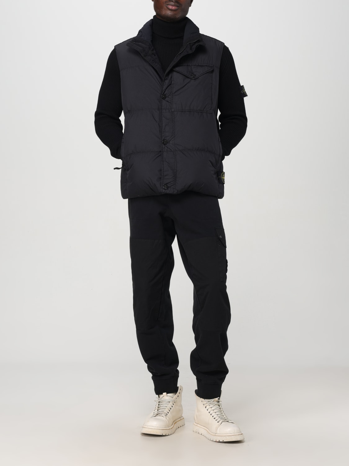 STONE ISLAND HOSE: Hose herren Stone Island, Schwarz - Img 2