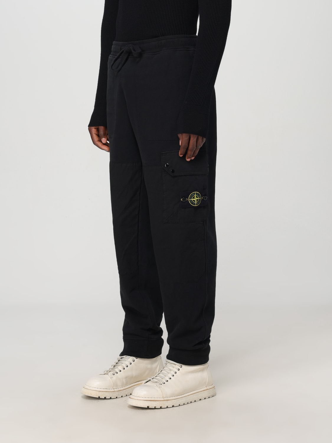 STONE ISLAND PANTALÓN: Pantalón hombre Stone Island, Negro - Img 4