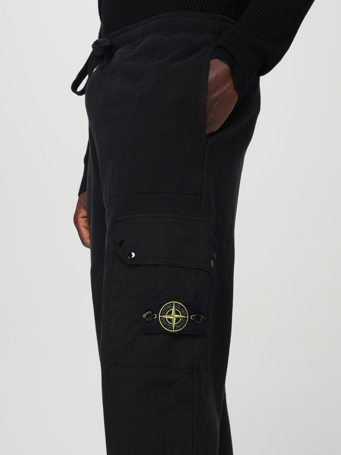 STONE ISLAND PANTALÓN: Pantalón hombre Stone Island, Negro - Img 5