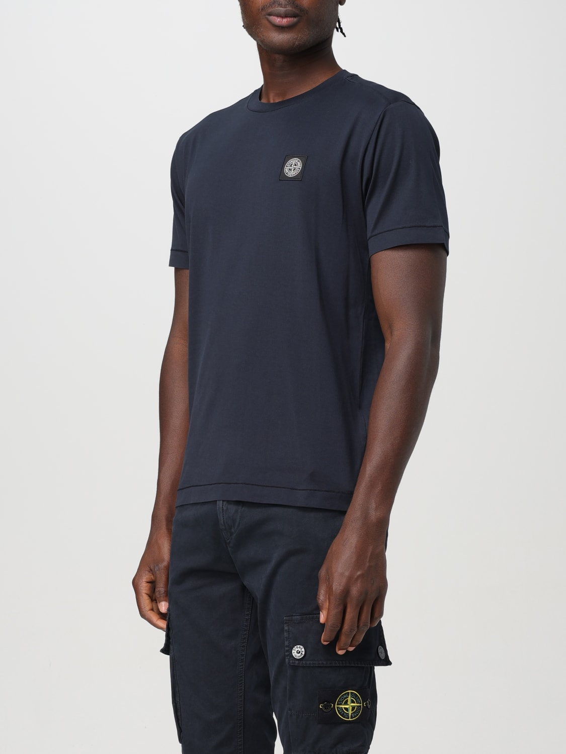 STONE ISLAND T-SHIRT: T-shirt men Stone Island, Blue - Img 4