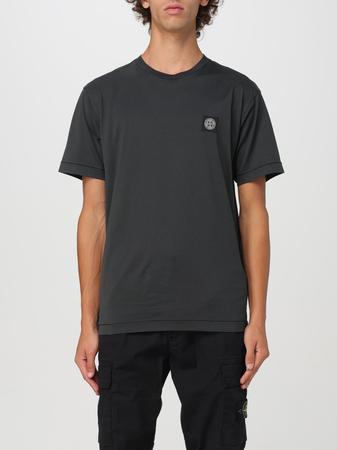 Giglio T-shirt basic con mini logo Stone Island