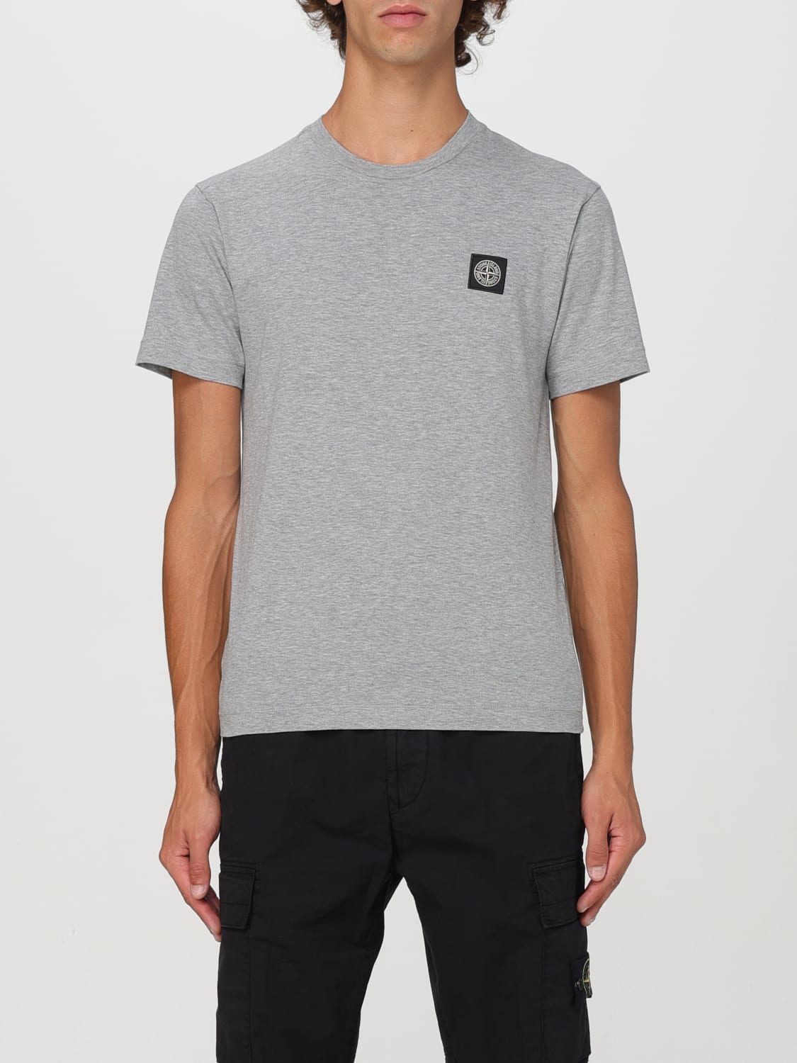 Giglio T-shirt basic con mini logo Stone Island