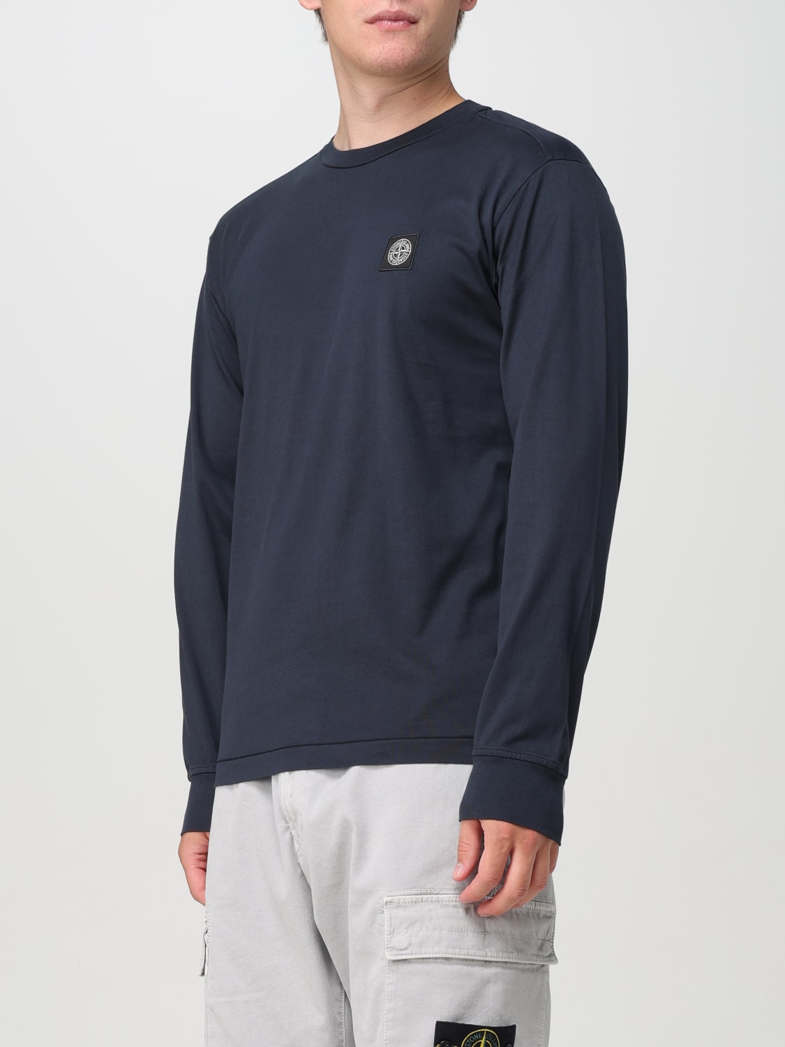 STONE ISLAND JERSEY: Camiseta hombre Stone Island, Azul Oscuro - Img 4