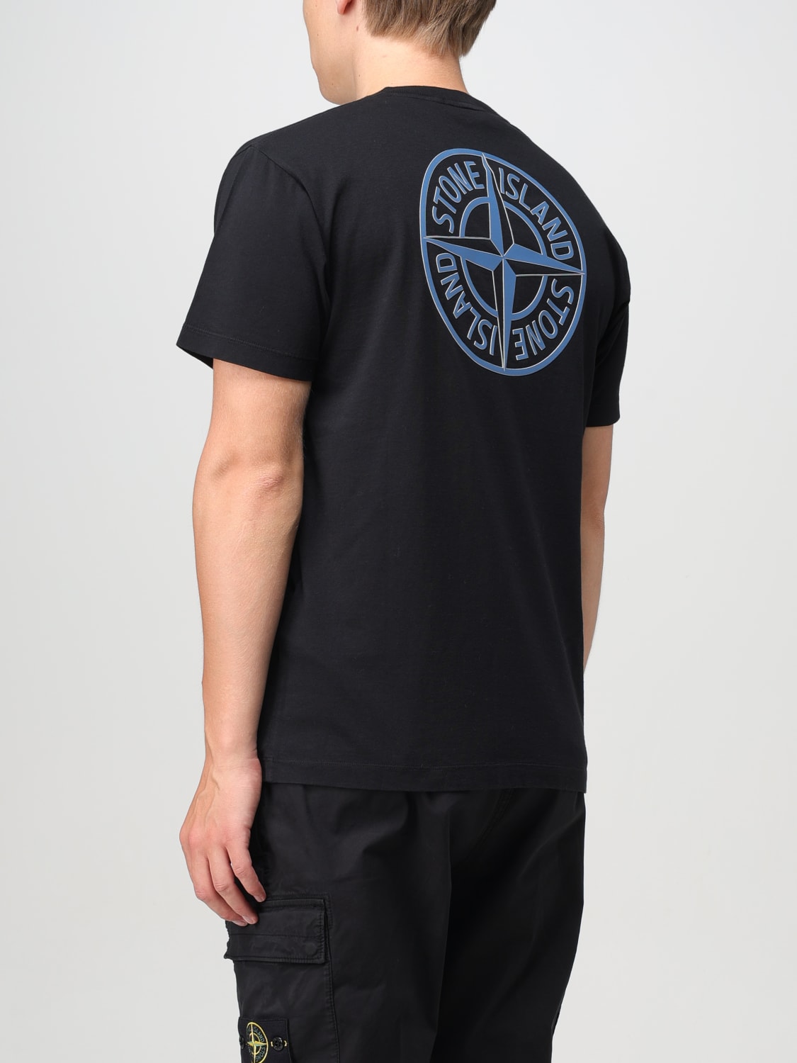 STONE ISLAND T-SHIRT: T-shirt men Stone Island, Black - Img 3