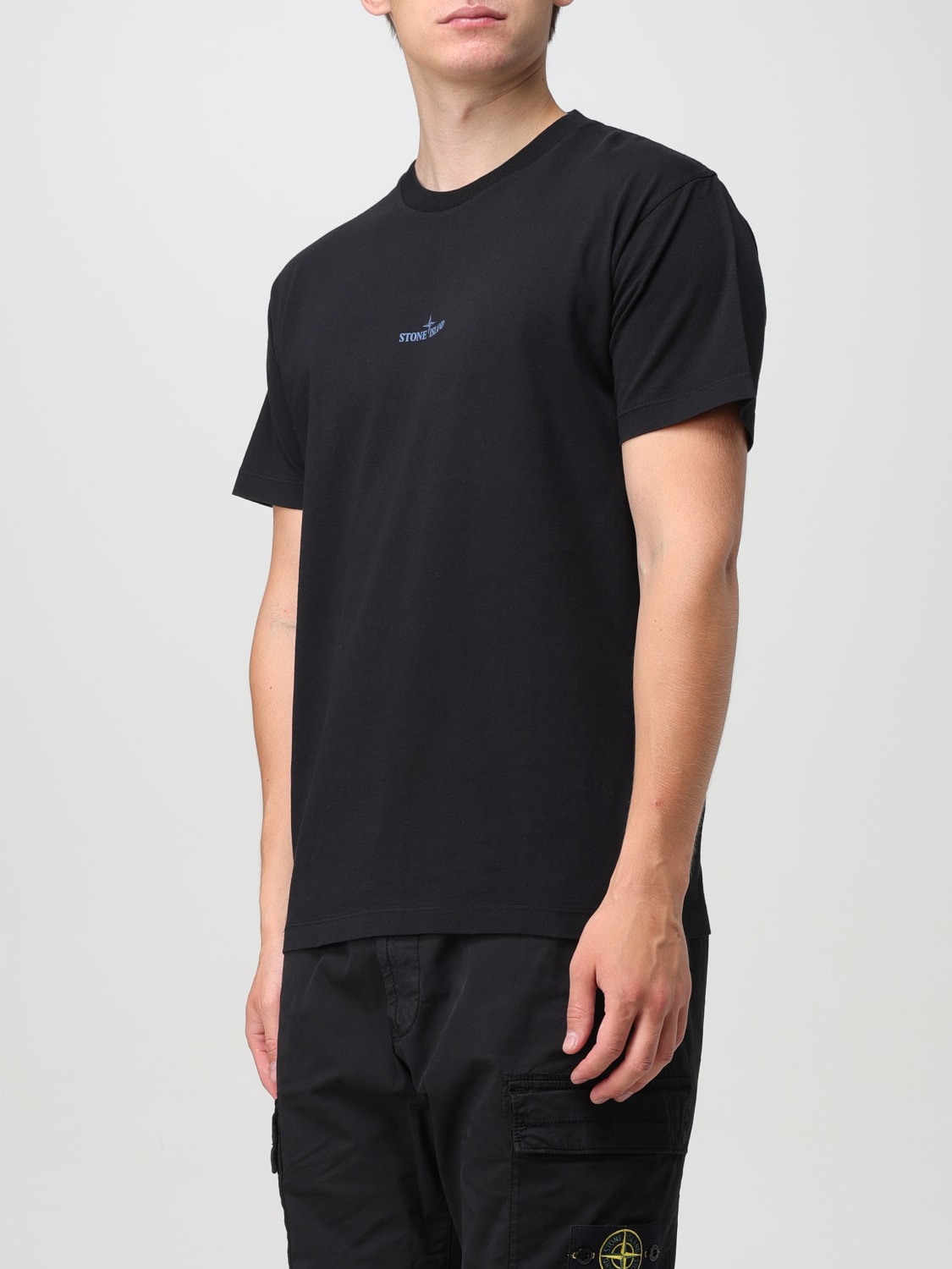 STONE ISLAND T-SHIRT: T-shirt men Stone Island, Black - Img 4