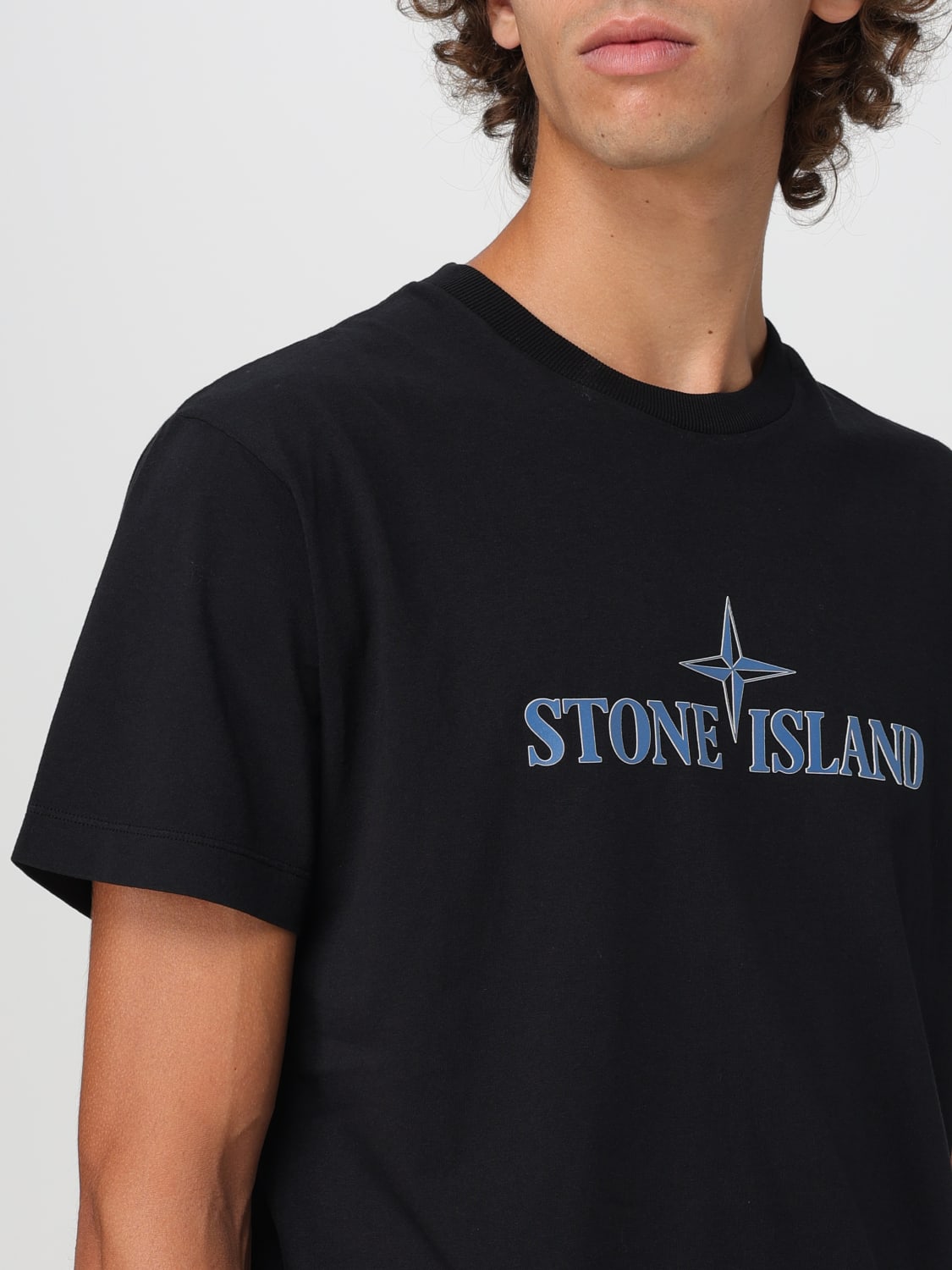 STONE ISLAND T-SHIRT: T-shirt men Stone Island, Black - Img 4