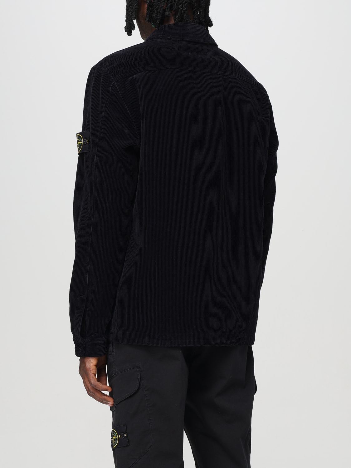 STONE ISLAND JACKET: Shirt men Stone Island, Blue - Img 3