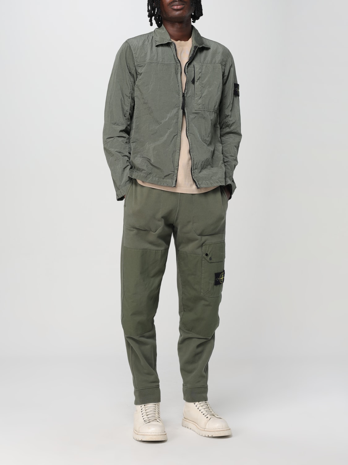 STONE ISLAND: metal nylon jacket - Moss Green | Stone Island STONE ISLAND: metal nylon jacket - Moss Green | Stone Island